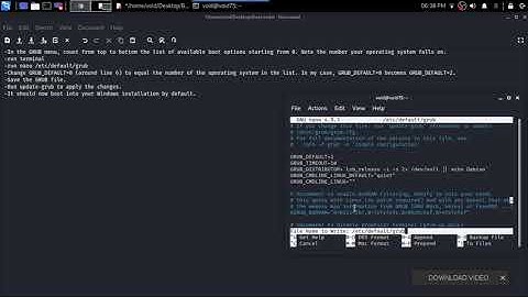 How To change grub boot order linux