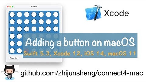 macOS Cocoa 039: Adding a button on macOS