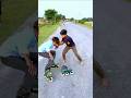 Litet tjej-genigalen skridskaträning😳#viral#skating#roadskating#comedy#video#skating#ytshorts