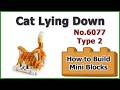 How to Build Cat Lying Down Blocks - Pan Nie x Mard Type 2 No.6077 Instructions Specifications