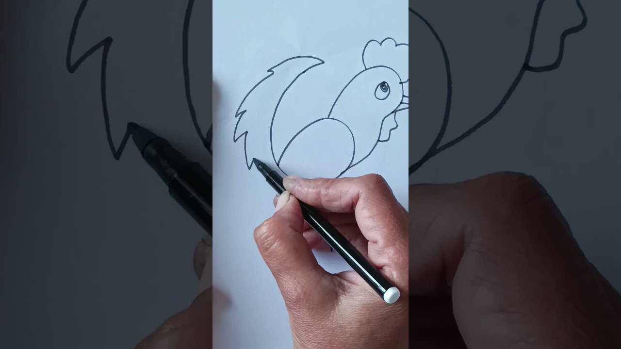 Как легко и просто нарисовать красивую курицу (64 варианта) 