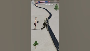 Giraffe 🦒 is following the Army Elephant 🐘 aand the train is approaching fast | Military Elephant 🪖