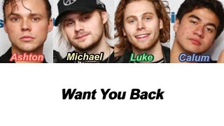 5SOS - Want You Back (Color Coded Lyrics)