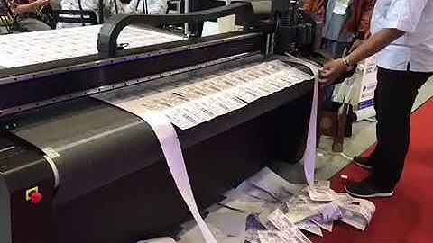 Công ty Tín Phát - inphang.com --- Cắt tem nhãn với máy cắt phẳng Summa #temnhan #tag #thiepcuoi