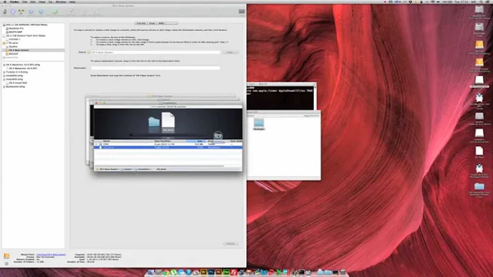 Create a bootable USB (OS X 10.9 Mavericks installation).