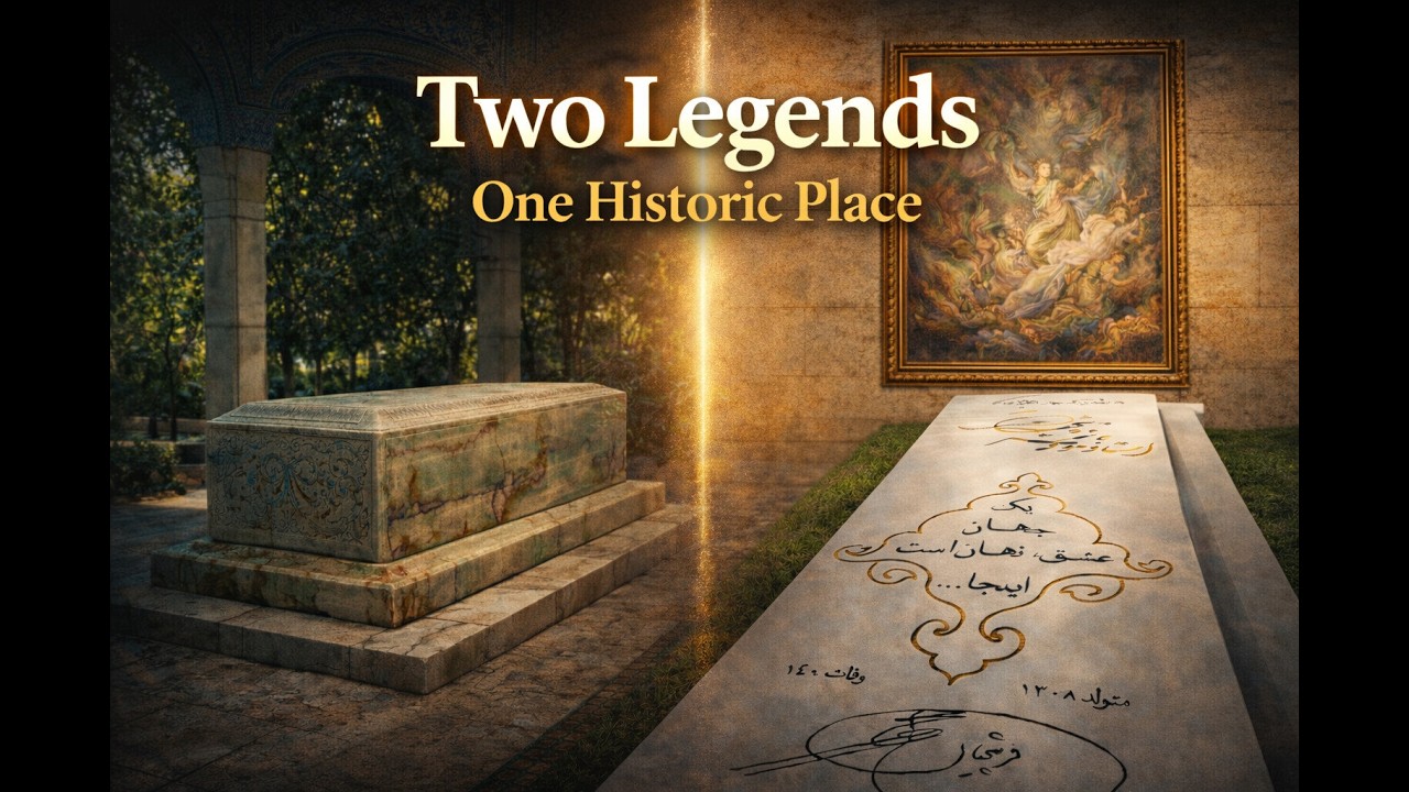 Exploring Saeb Tabrizi & Mahmoud Farshchian Mausoleum in Isfahan, Iran