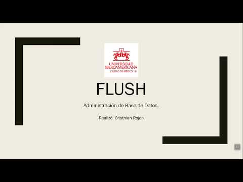 Mysql comando Flush