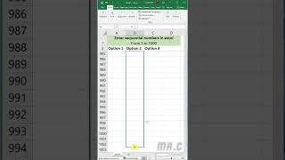 Enter sequential numbers in Excel #shorts screenshot 2