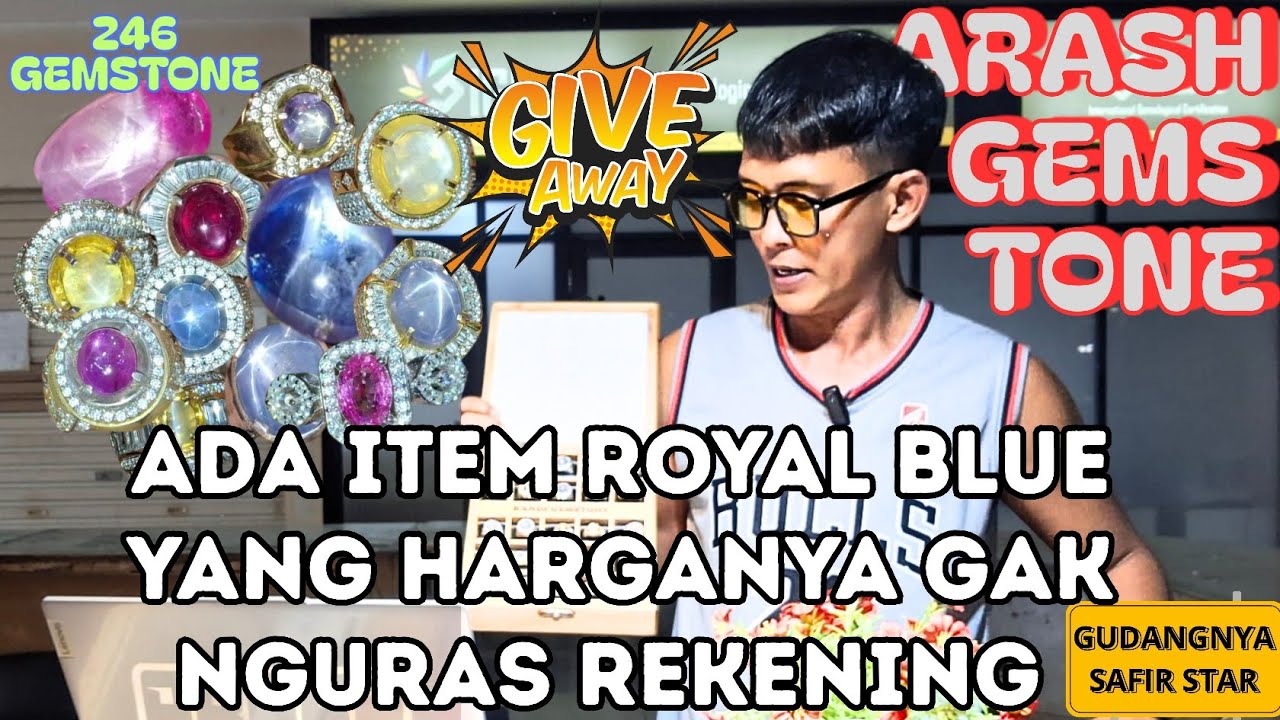 ✅​ Update Stok Safir Hari Ini : Ada Item Royal Blue & Giveaway Juga Loh ! Barang Mewah Harga Ramah 🔥