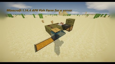 Minecraft Java 1.14.4 AFK Fish Farm for servers