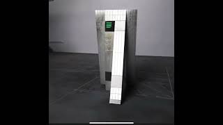 Interstellar tires robot walking 3 panel stainless brushed