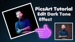 PicsArt Tutorial Edit Dark Tone Effect 🤩 #shorts