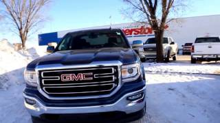 Stone Blue Metallic 2017 GMC Sierra 1500 SLE for sale in Medicine Hat, AB!