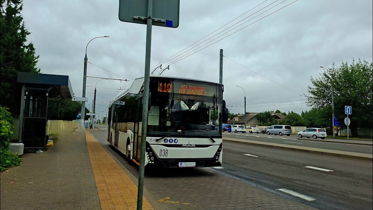 🚬Закрыли маршрут!🚬 Поездка на троллейбусе МАЗ 303Т20. Маршрут №110 [038]