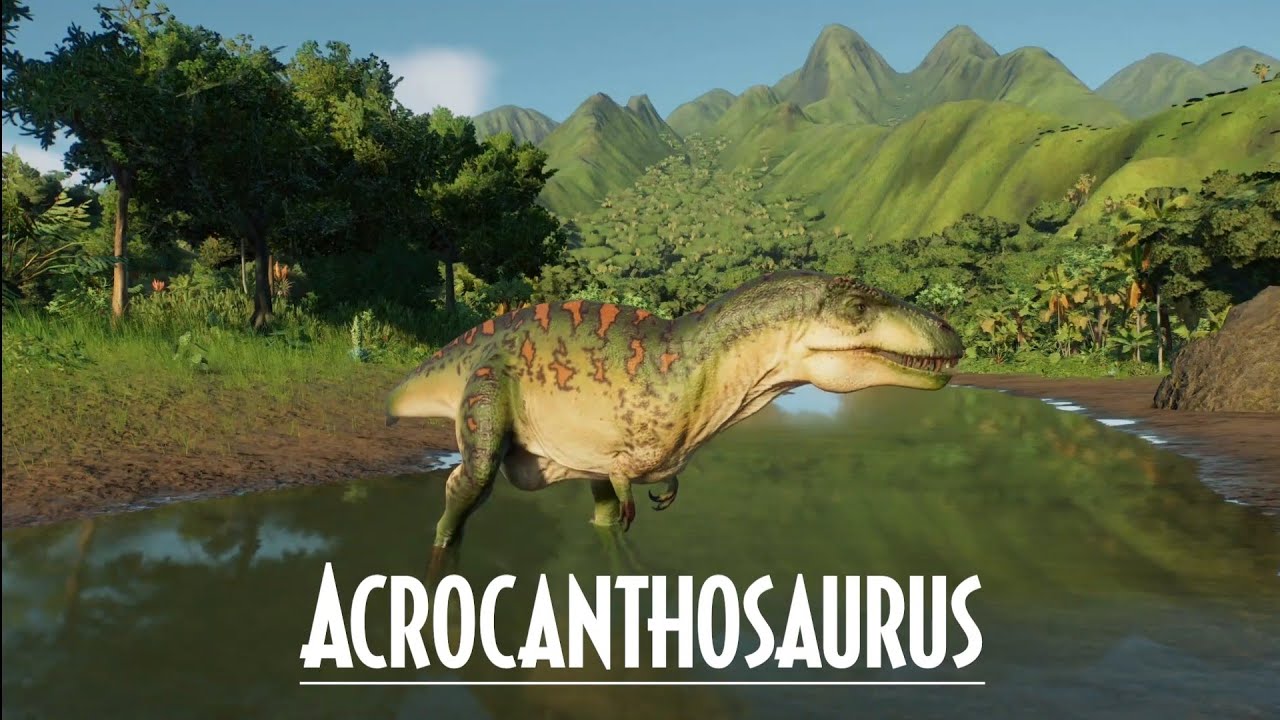 Acrocanthosaurus Species Field Guide Jurassic World Evolution 2 - YouTube