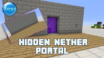Minecraft Tutorials (Console Edition) 13 -Best Hidden Nether Portal!!