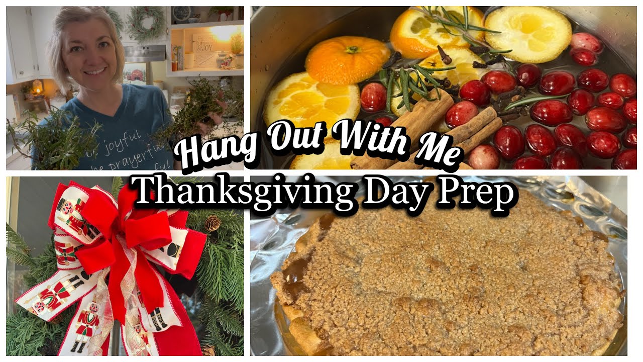 Подготовка ко Дню благодарения! | Яблочный пирог | Домашний клюквенный соус | Рождественское укра...