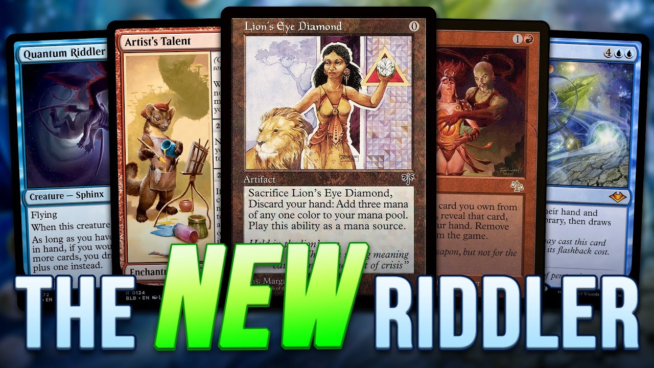 Helga Riddler Mtg NEW TWIST on Riddler Storm! Burning Wish in Legacy Artist’s Talent ...