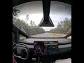 Cybertruck FSD V14.2-Swerves to miss spilled paint on the road