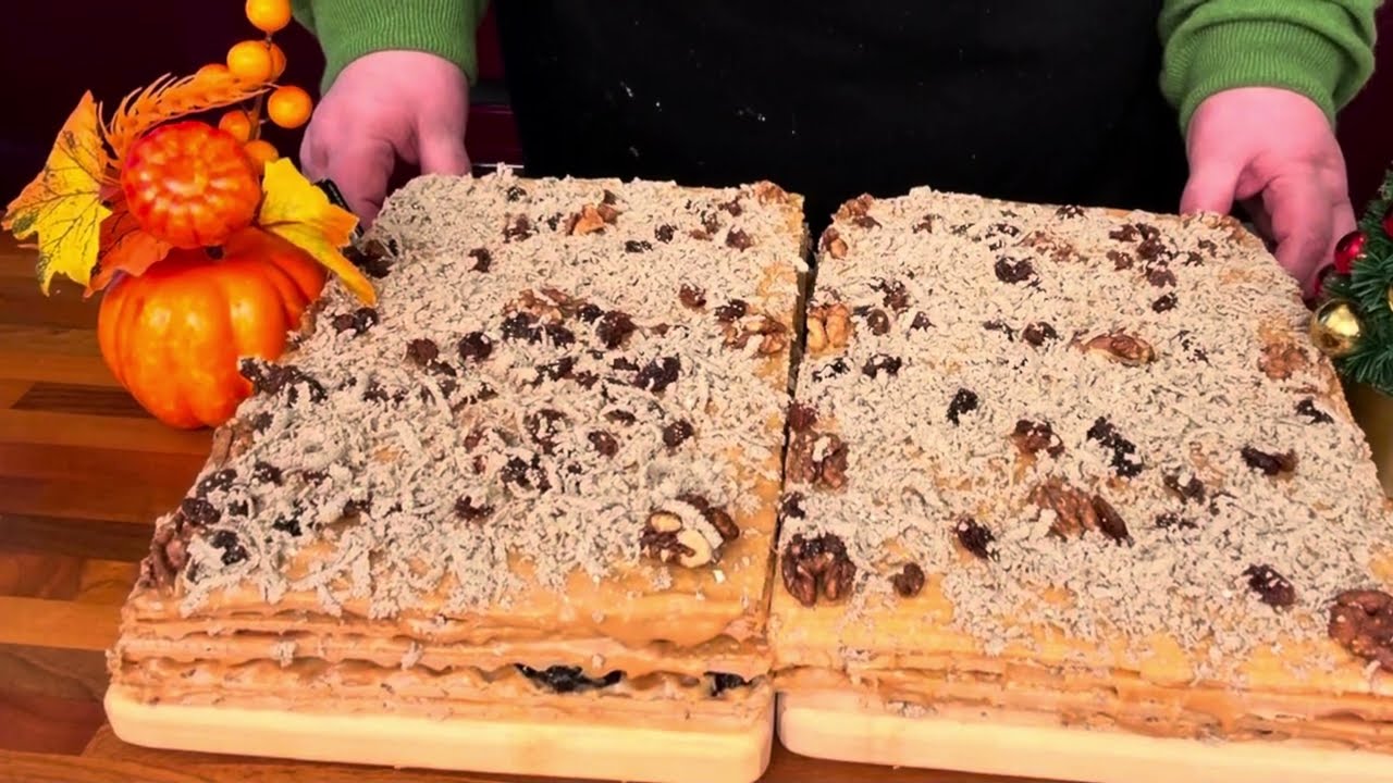 Шалено смачний вафельний торт без випікання 