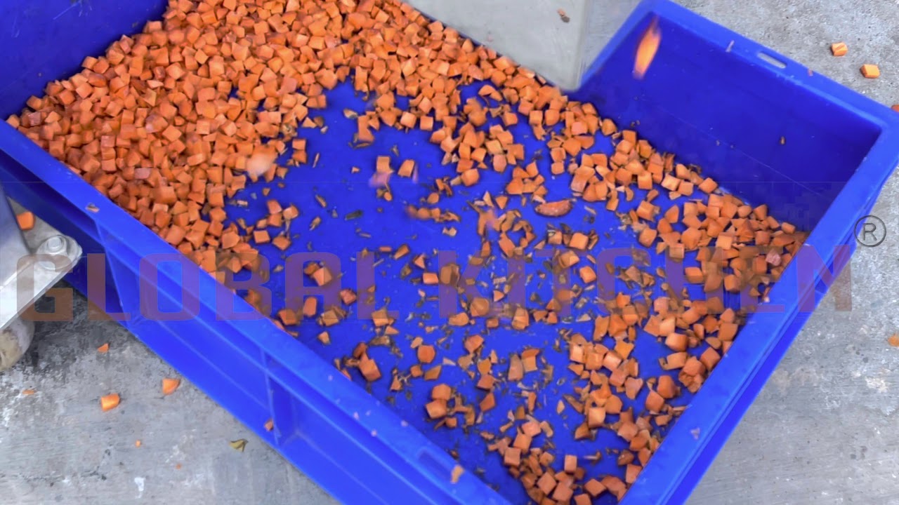 Vegetable dicer machine GKVDM-1000 by global kitchen equipment company,coimbatore 641006