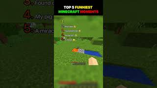 TOP 5 FUNNIEST MINECRAFT MOMENTS ⛏️😂| #minecraft #shorts #memes
