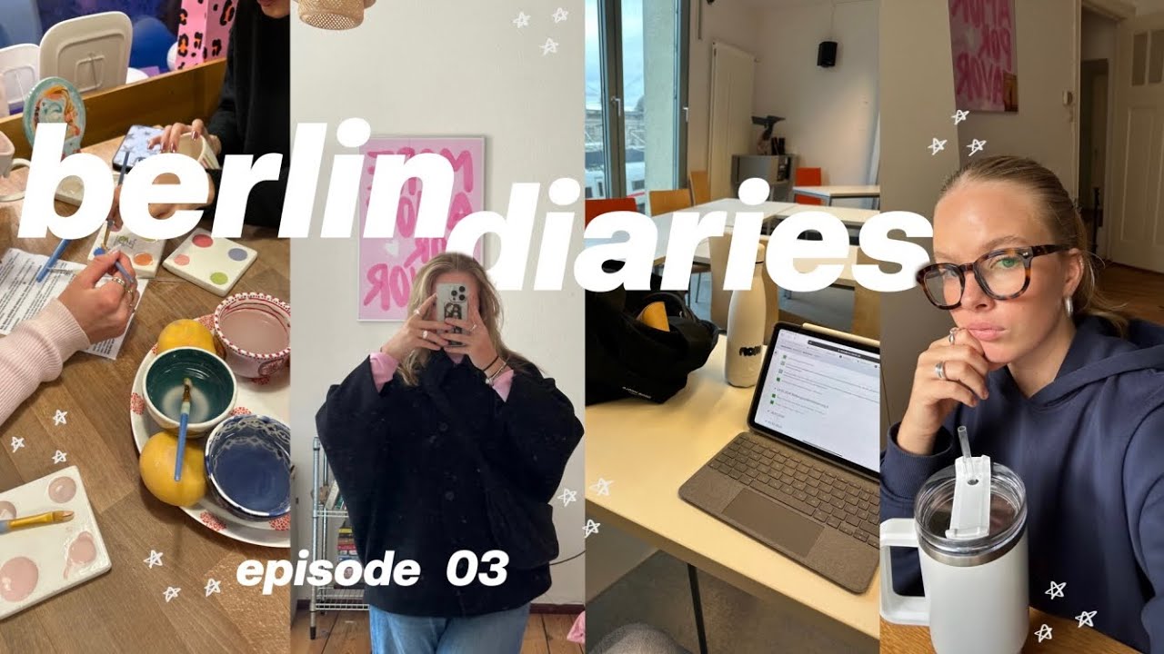 exam season, cute date with friends, shopping & events 🪩🫐 |  berlin diaries ep. 03 |  Hanna Marie