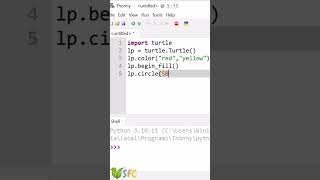 Draw a Colorful Circle | python for kids-lesson6