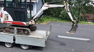 Bobcat 322 D Gravemaskin med henger