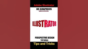 Perspective Text Effect in Adobe Illustrator #shortsforgoals #speed #digitalart #tips #tricks