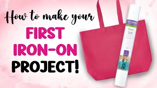 cricut tutorial: how to make your first iron on vinyl using your cricut machine!