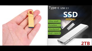 فلاشة صغيرة بسعة كبيرة USB SSD