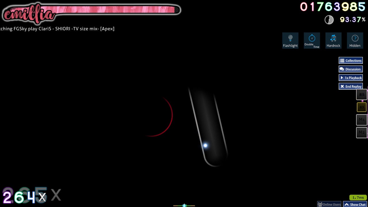 FGSky | ClariS - SHIORI -TV size mix- +HDHRDTFL | 91.33% 850pp 1x Miss | NEW PP RECORD?