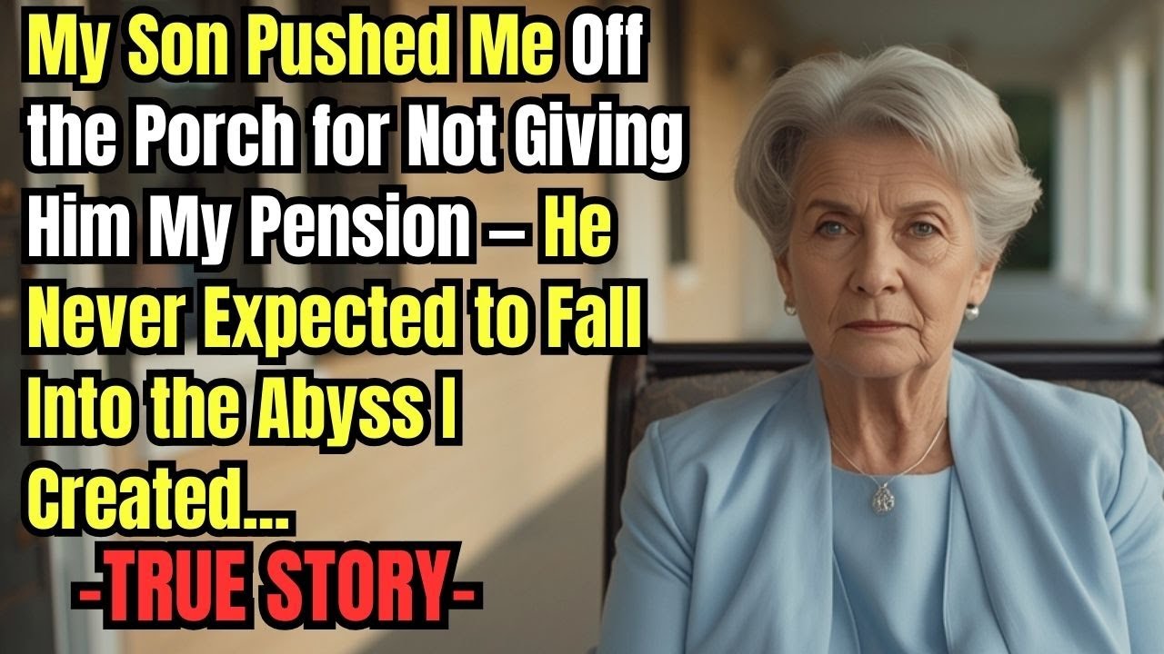 The morning air was cold, and I was just trying to reach my porch steps with my pension envelope when my son blocked the doorway and demanded it. "Give it here," Rowan snapped, "I don't have all...