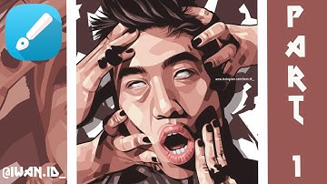 CARA MEMBUAT VEKTOR SIMPLE DI INFINITE DESIGN ANDROID NO GRADIENT PART 1 BY @IWAN.ID_