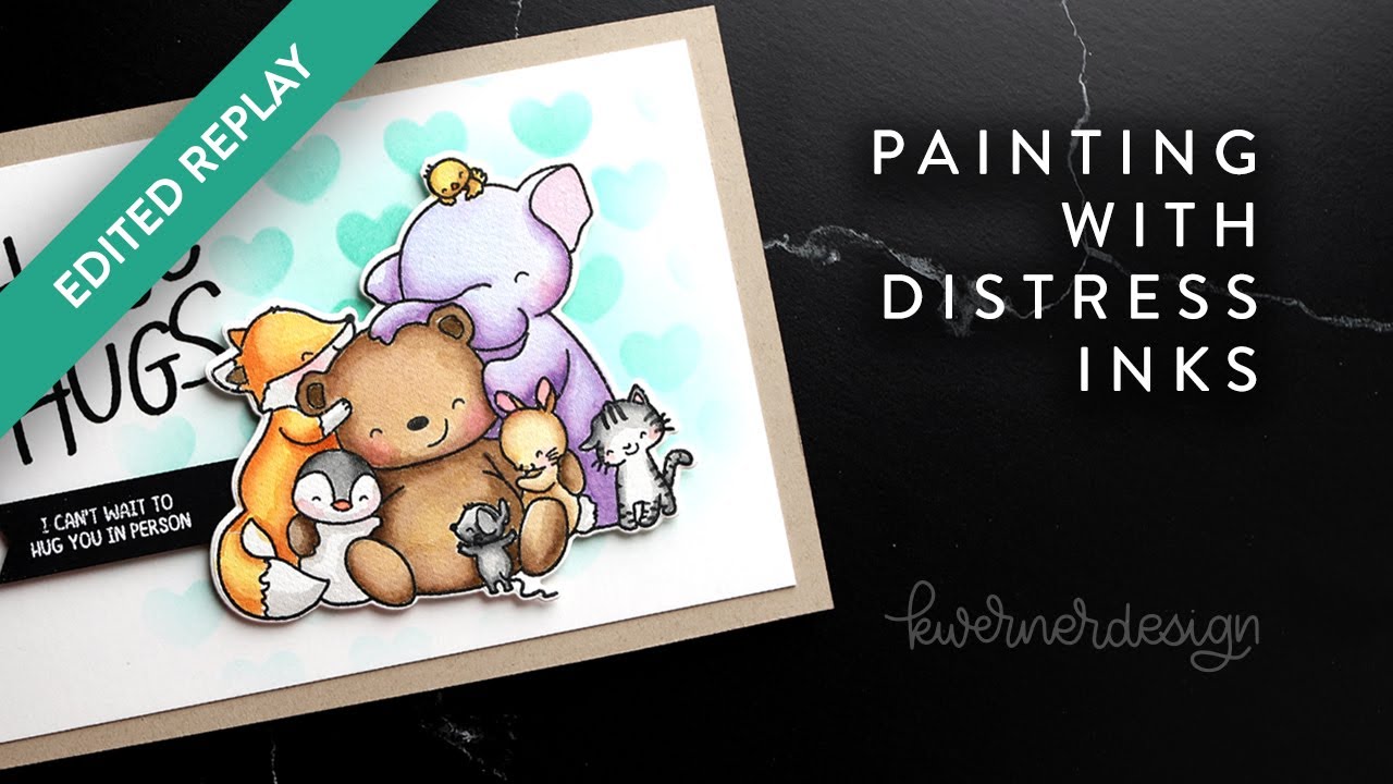 🔴 EDITED REPLAY! Watercoloring with Mama Elephant Stamps!