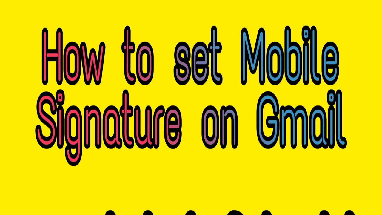 How to set Signature on Gmail, how to set signature on Gmail