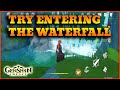 Try entering the waterfall Genshin Impact