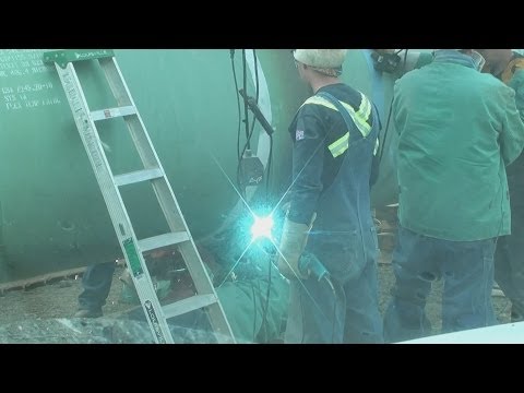 Pipeline Welding - Beading 54 Inch Pipe
