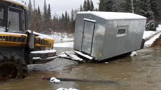 Преодоление брода комплекса Ponsse off-road лесозаготовительной техники