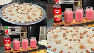 طريقة عمل بسبوسة بالقشطة الكدابة - سموذي فراولة | سنة أولى طبخ مع الشيف سارة عبد السلام