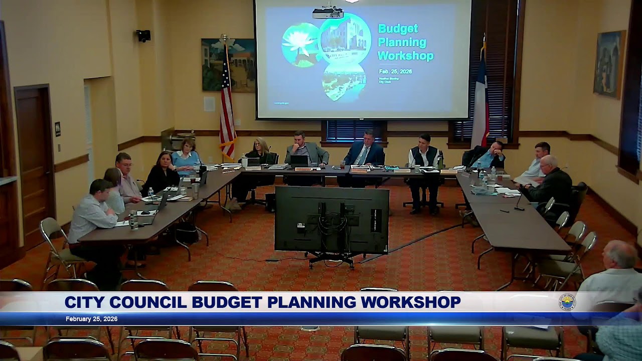 City Council Budget Planning Workshop LIVE stream 2-25-26