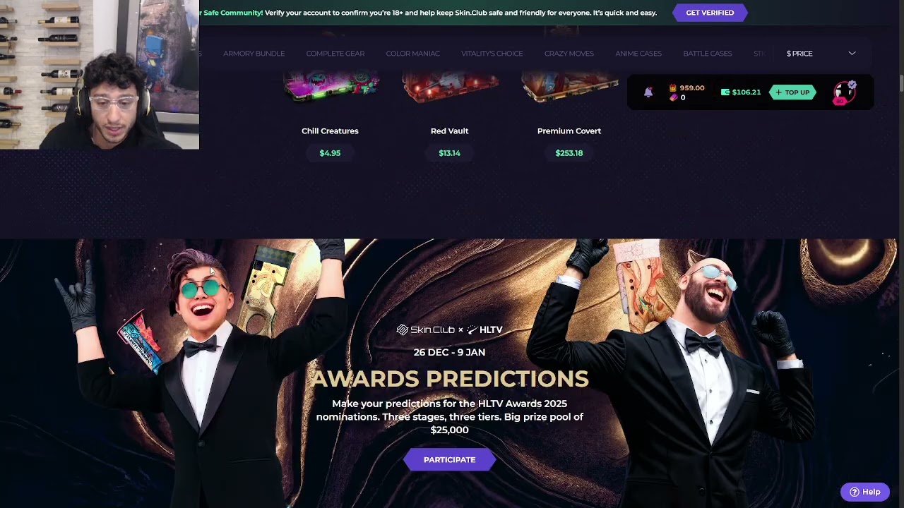 Открываю дела против комментаторов по поводу выплат от Skinclub.....