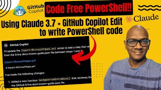 Coding PowerShell without writing a single line of code! Profile