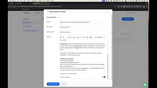 Dynamic Emails in TicketSpice