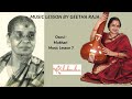 Ososi  mukhari  music lesson by geetha raja  promo