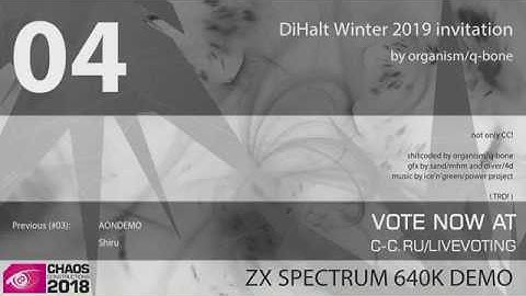 CC18 Live: ZX Spectrum 640K Demo (256b) - #4 - 