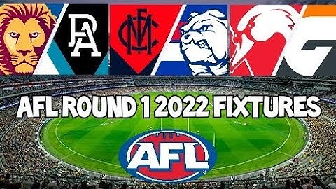 AFL Round 1 2022 Fixtures