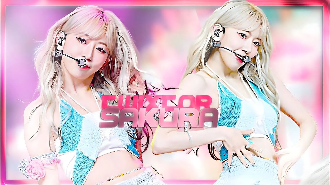 MEGA TWIXTOR CLIPS 4K LE SSERAFIM SAKURA FACECAM SMART