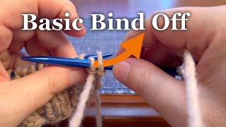 Basic bind off (Portuguese knitting style)